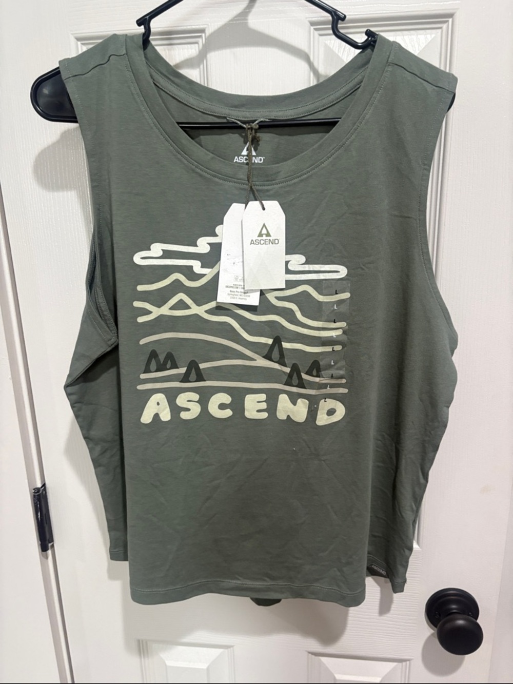 Ascend Olive Graphic Sleeveless Tank
